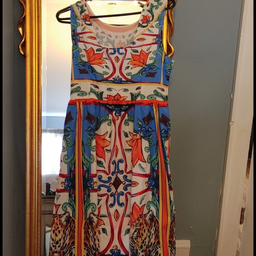 Multi color spanish inspired dress